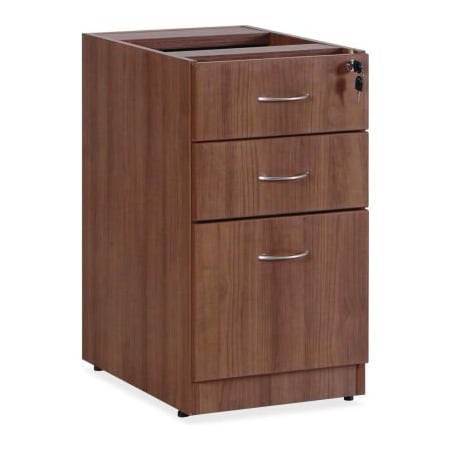 Lorell Lorell Pedestal - 15.5" x 21.9" x 28.5" - Walnut - Essentials Series 69985